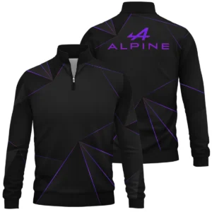 Alpine F1 Teamwear Quarter Zip Sweatshirt BL8326A1ALPQZS