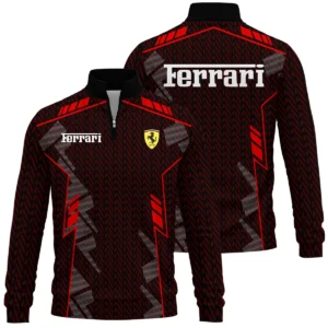 Ferrari F1 Teamwear Quarter Zip Sweatshirt BLVA5326A1FRRQZS