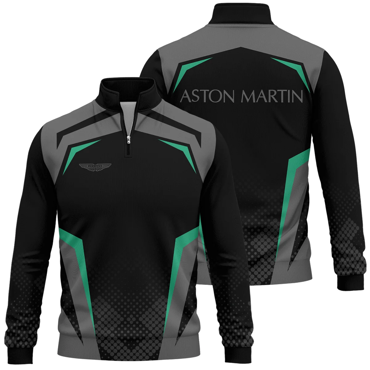 Aston Martin F1 Teamwear Quarter Zip Sweatshirt BLVA5326A3AMQZS