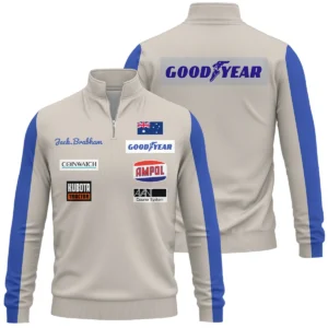 1970 Jack Brabham race suit Quarter-Zip Sweatshirt BLVAJB070725A01QZS
