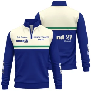 1990s Sir Jack Brabham Race IndyCar Suit Quarter-Zip Sweatshirt BLVAJB070725A02QZS