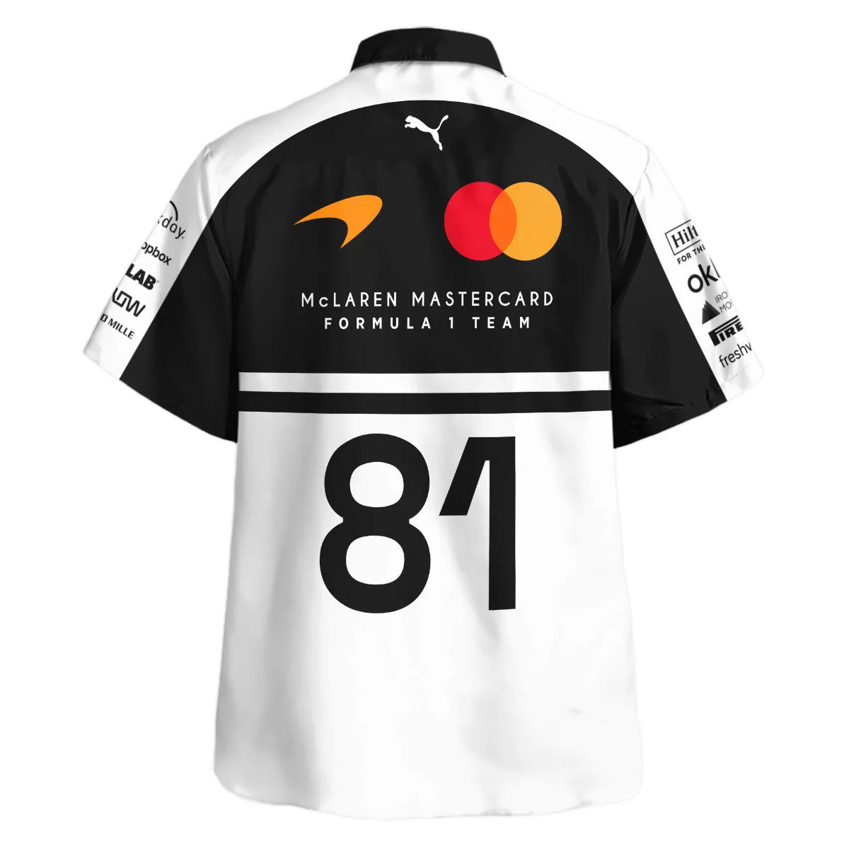 2026 Oscar Piastri 81 McLaren F1 Teamwear Hawaiian Shirt BLOP25326A2HW - White - Image 3