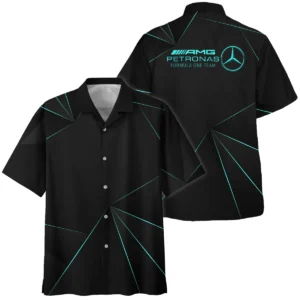 Mercedes F1 Teamwear Hawaiian Shirt BL8326A1MERHW - Motorsport Apparel