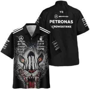 2026 Japan GP Y-3 x Mercedes F1 - Hawaiian Shirt BLMER18326A1HW