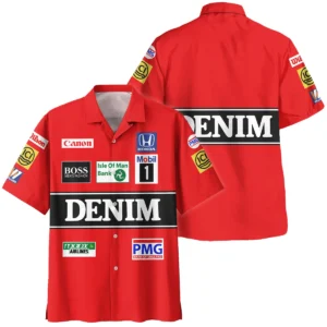 1986 Nigel Mansell Racing Suit Williams F1 Hawaiian Shirt BLNM29725A4HW - Trackside Outfit