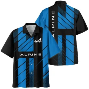 Alpine F1 Teamwear Hawaiian Shirt BLVA5326A2ALPHW