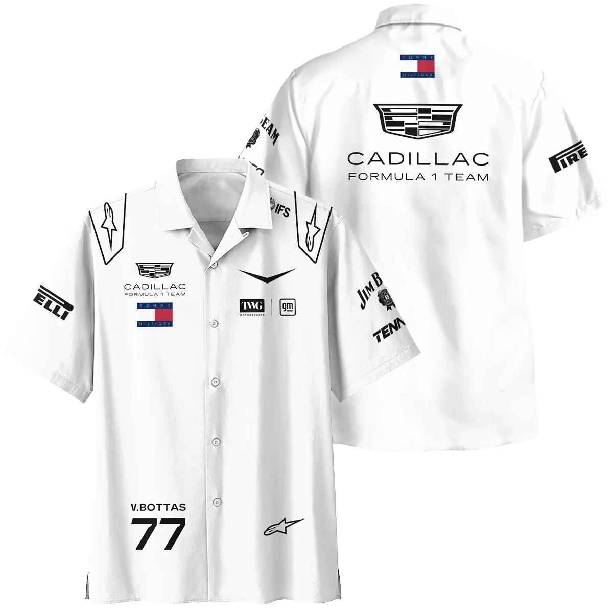 2026 Valtteri Bottas Cadillac F1 Team Apparel Hawaiian Shirt BLVA9326VB4HW