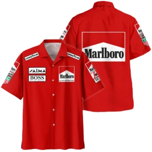1985 Alain Prost Racing Suit McLaren F1 Team Hawaiian Shirt BLVAAP070725A04HW - Race Day Outfit