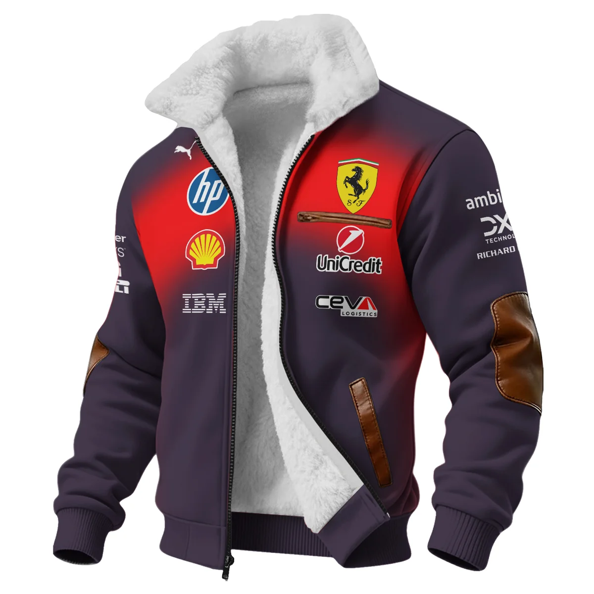 2026 China GP Edition Ferrari F1 Fleece Jacket BLVA12326FRRFJ - Image 2