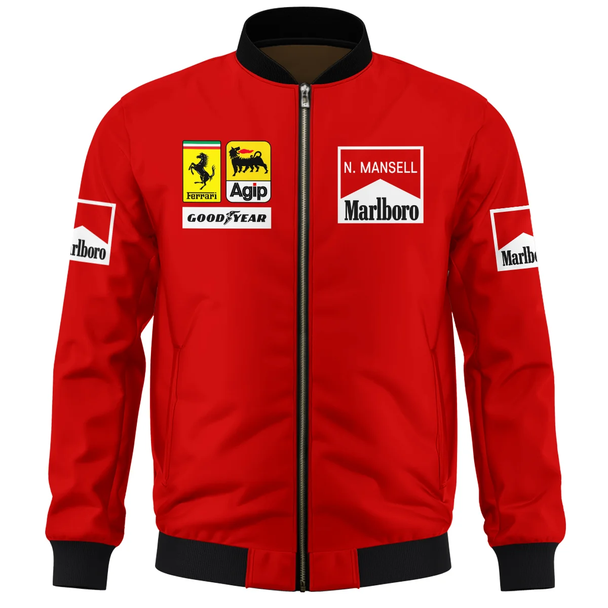 1990 Nigel Mansell Racing Suit Ferrari F1 Bomber BLNM29725A5BB - Image 2