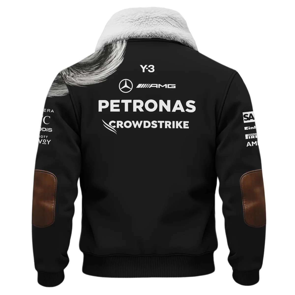 2026 Mercedes x Y-3 Japan GP F1 - Fleece Jacket BLMER18326A2FJ - Image 3