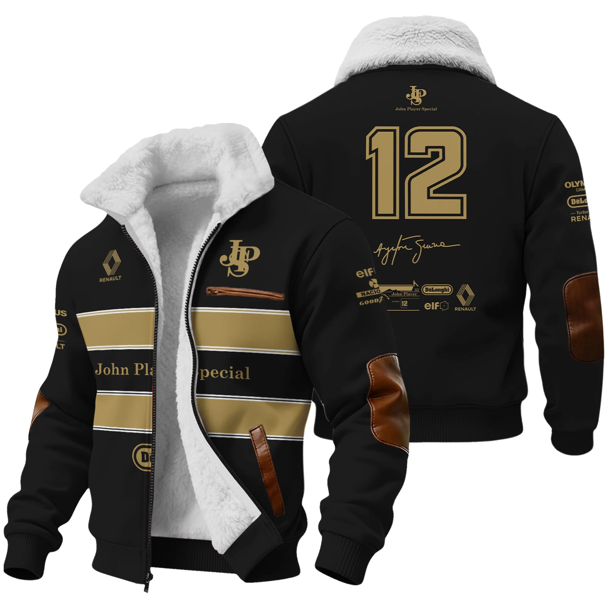 1985 Ayrton Senna John Player Special – Lotus Renault Fleece Jacket BL3725A1FJ