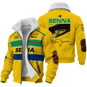 Ayrton Senna McLaren Formula One Fleece Jacket BLF1190525A2FJ