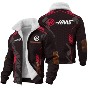 Haas F1 Teamwear Fleece Jacket BLVA5326A1HAASFJ - Race Day Design