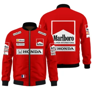 1989 Alain Prost Racing Costume Ferrari F1 Team Bomber BLVAAP070725A01BB - Formula Racing Apparel