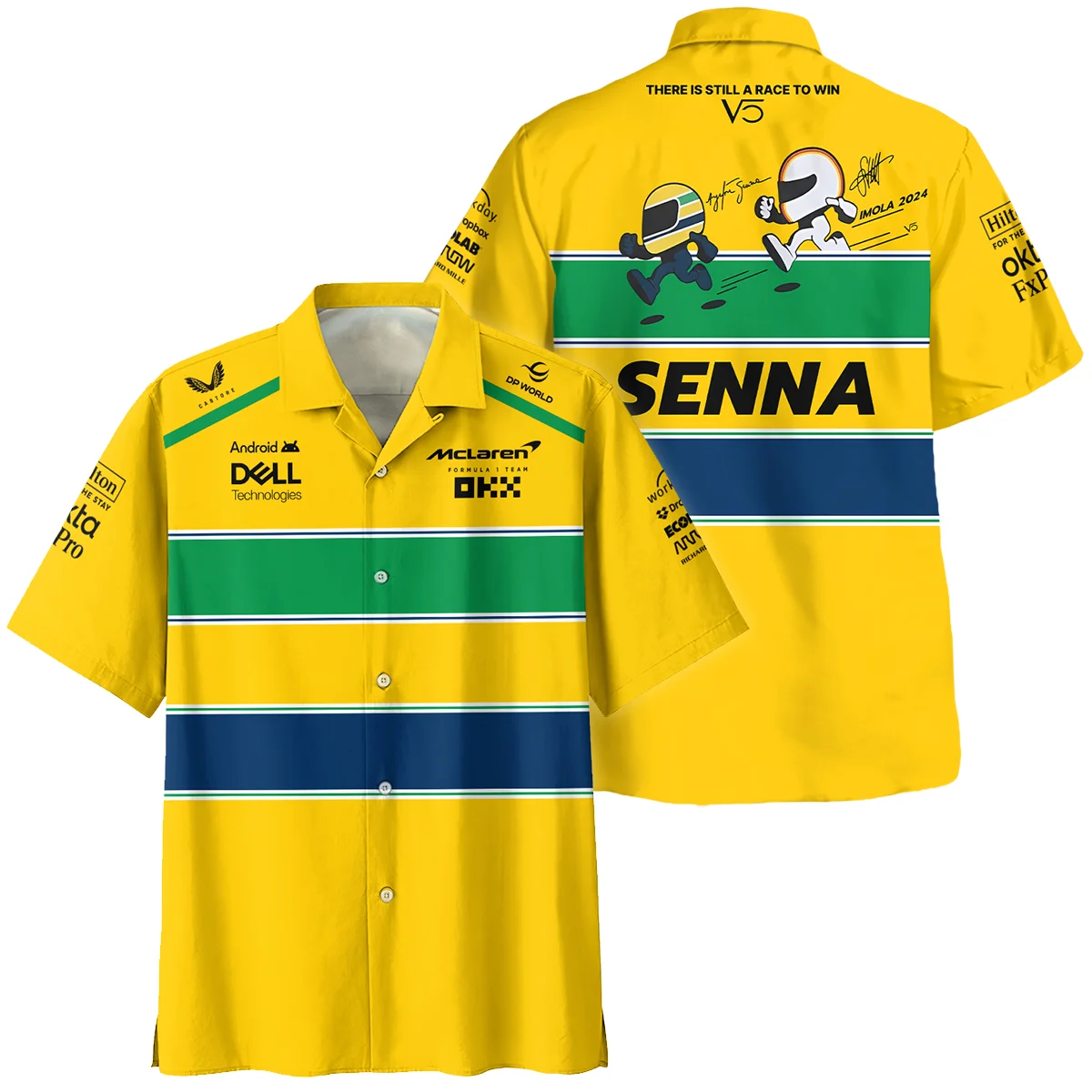 Ayrton Senna The Racing Legend McLaren F1 Hawaiian Shirt BLF13625A1HW - Racing Lifestyle Clothing