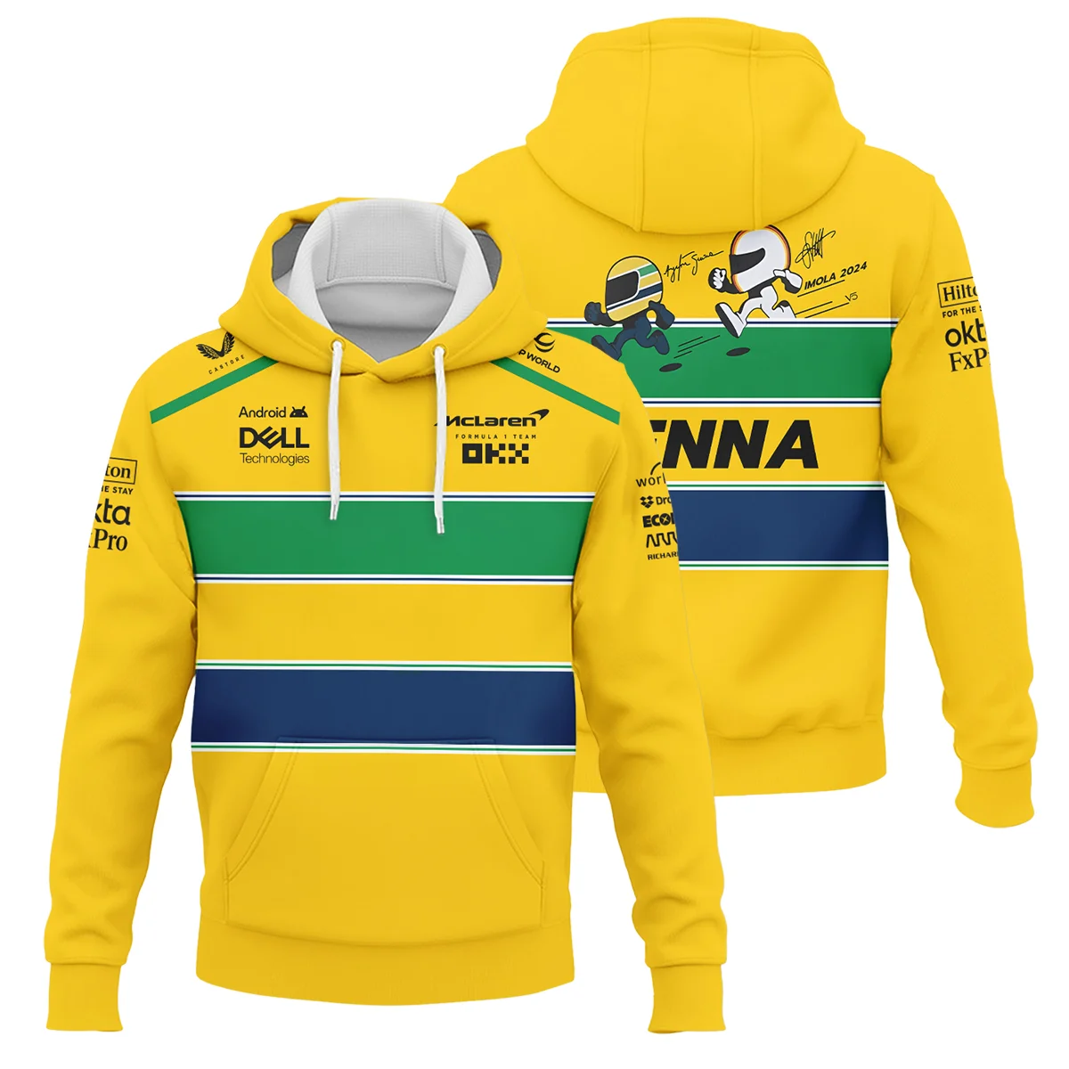 Ayrton Senna The Racing Legend McLaren F1 Hoodie BLF13625A1HD - Pit Lane Clothing