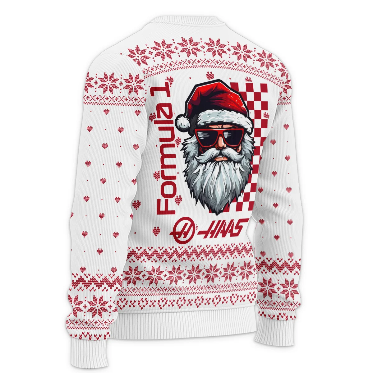 Badass Santa Racing Haas Formula 1 - Ugly Sweater BLVAF1220925A27HAAS - Image 5