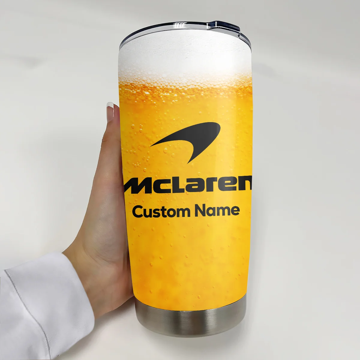 Beer Pattern McLaren F1 Stainless Steel Tumbler 20oz 30oz Gift For Fan BLMCL11525A1 - Image 2