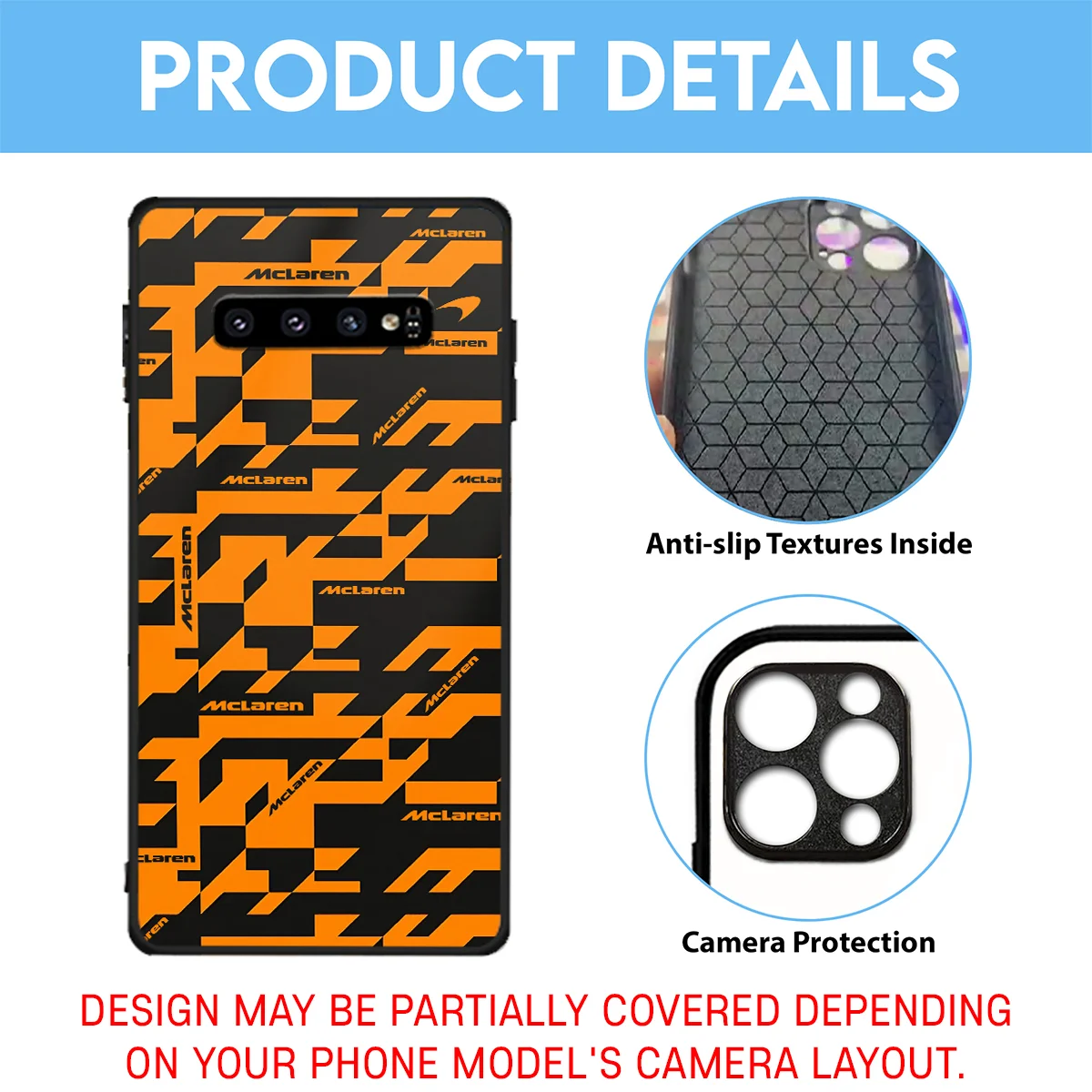 Camo Livery McLaren F1 Team Phone Case - Dustproof, Scratch & Shock Resistant - BLMCL2625A12 - Image 3