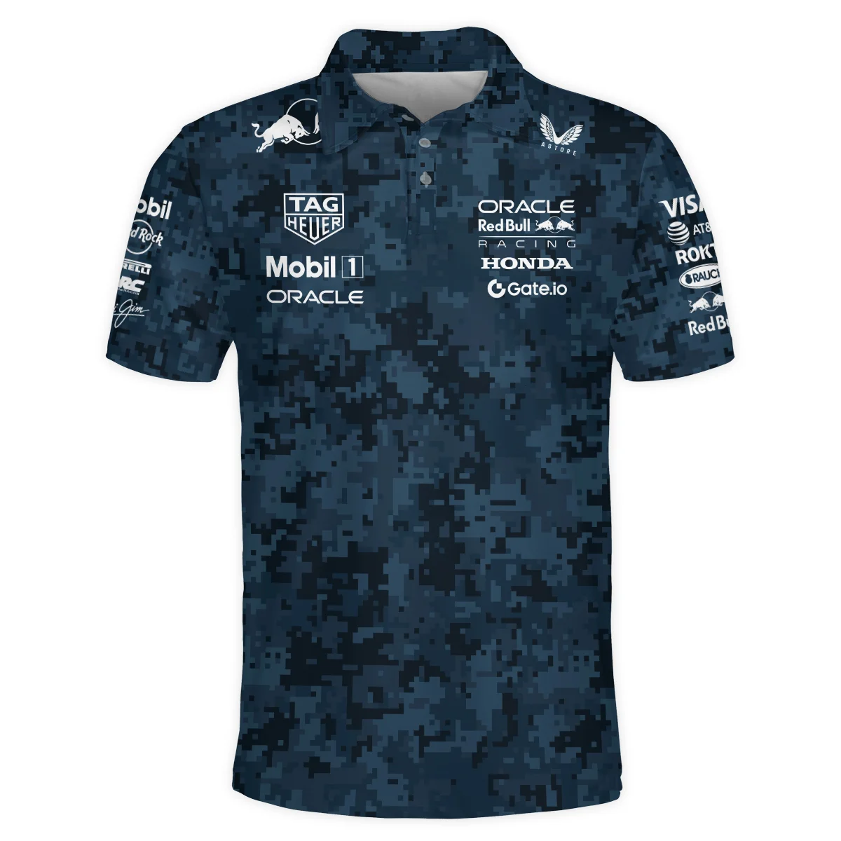 Camo Pattern Red Bull Racing x Hypebeast Replica Polo Shirt BLRBR11025A1PL - Image 2