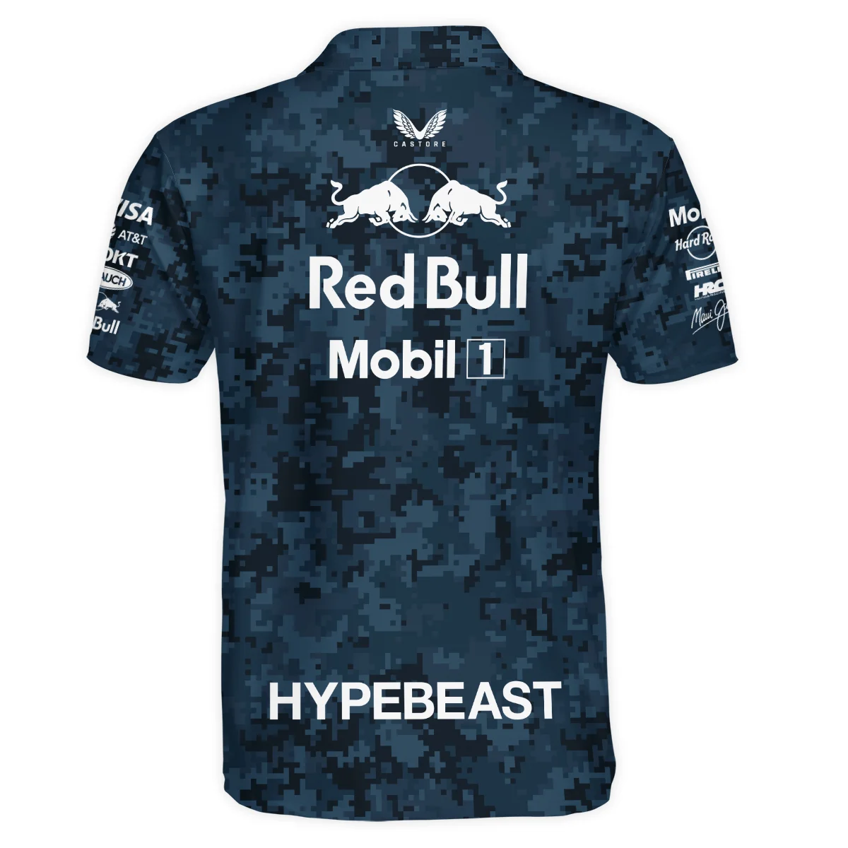 Camo Pattern Red Bull Racing x Hypebeast Replica Polo Shirt BLRBR11025A1PL - Image 3