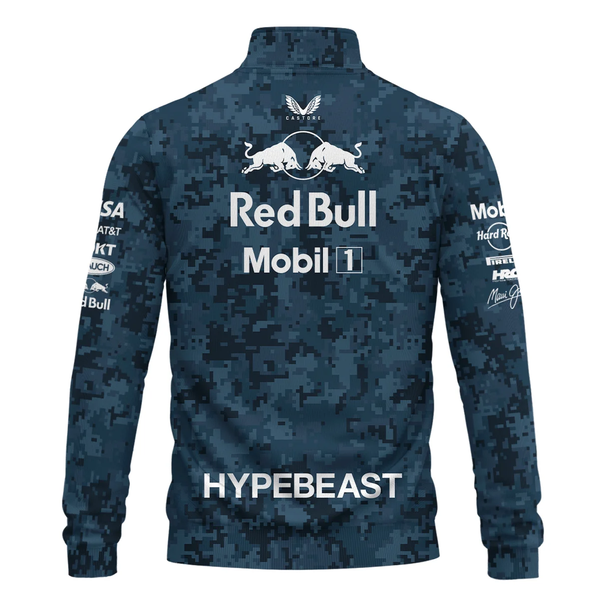 Camo Pattern Red Bull Racing x Hypebeast Replica Quarter-Zip Sweatshirt BLRBR11025A1QZS - Image 3
