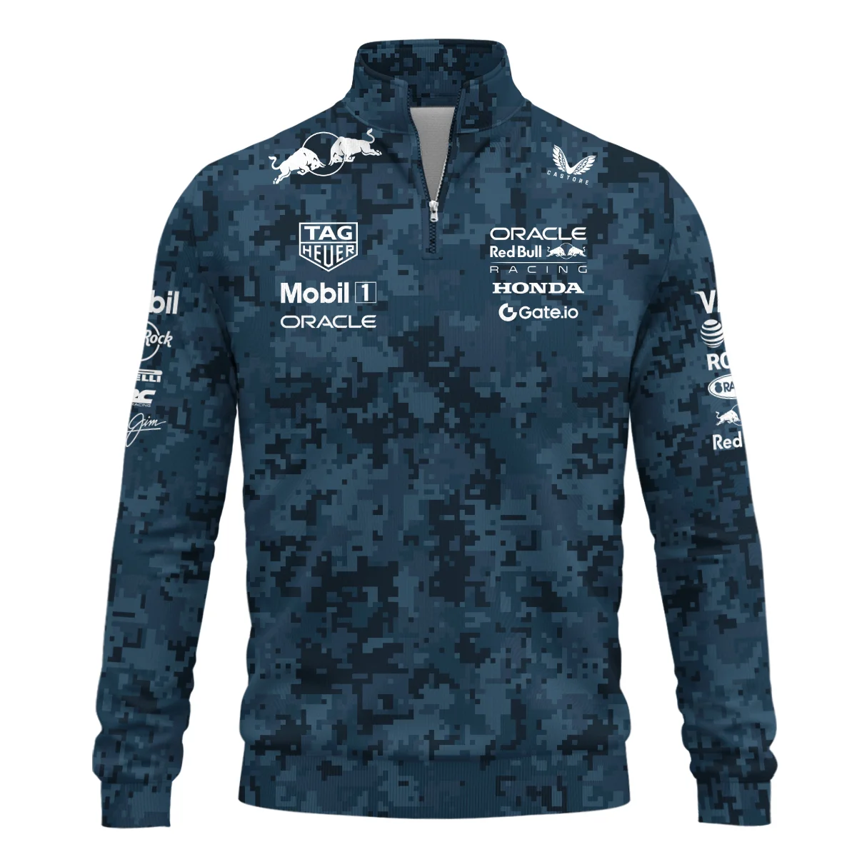 Camo Pattern Red Bull Racing x Hypebeast Replica Quarter-Zip Sweatshirt BLRBR11025A1QZS - Image 2