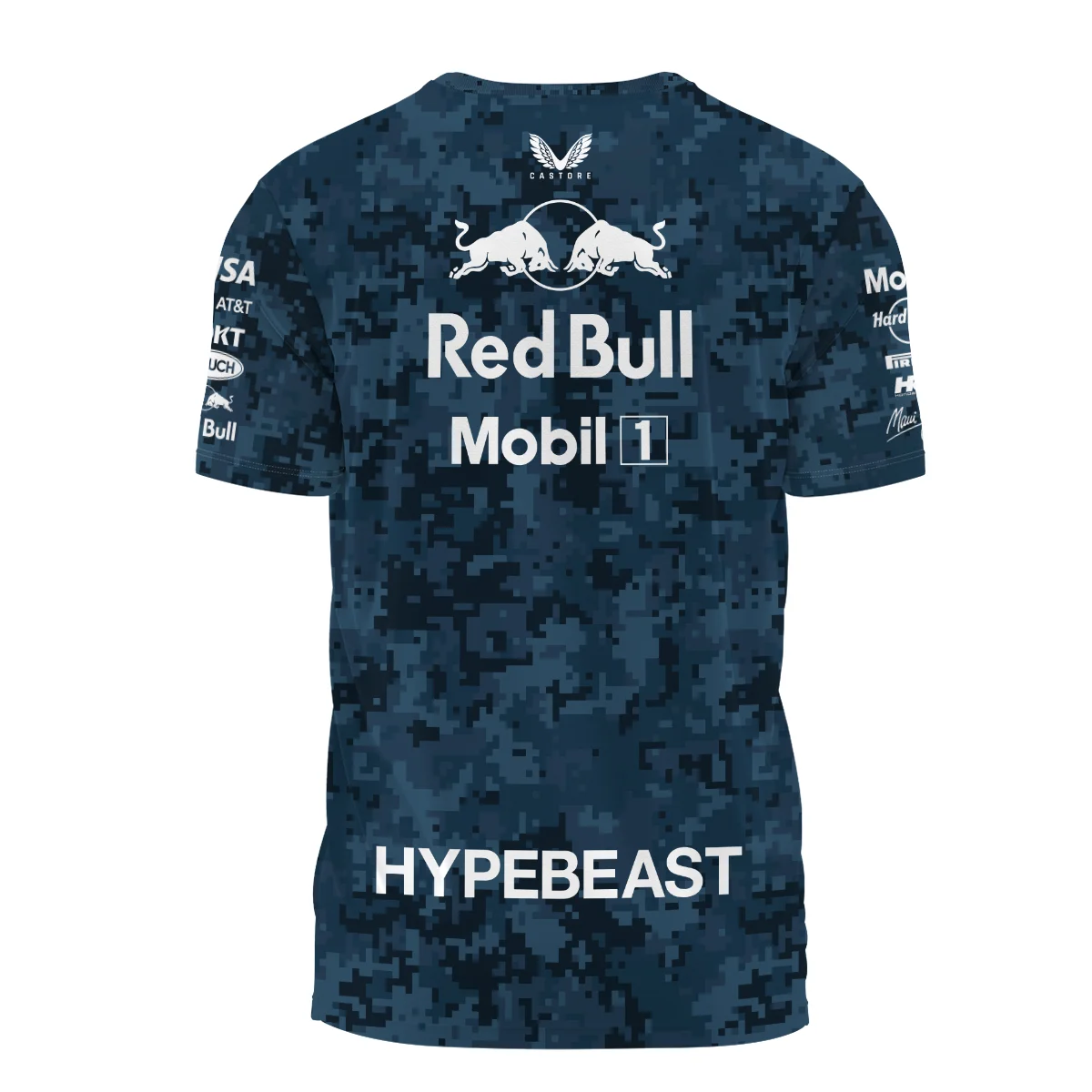 Camo Pattern Red Bull Racing x Hypebeast Replica T-Shirt BLRBR11025A1TS - Image 3