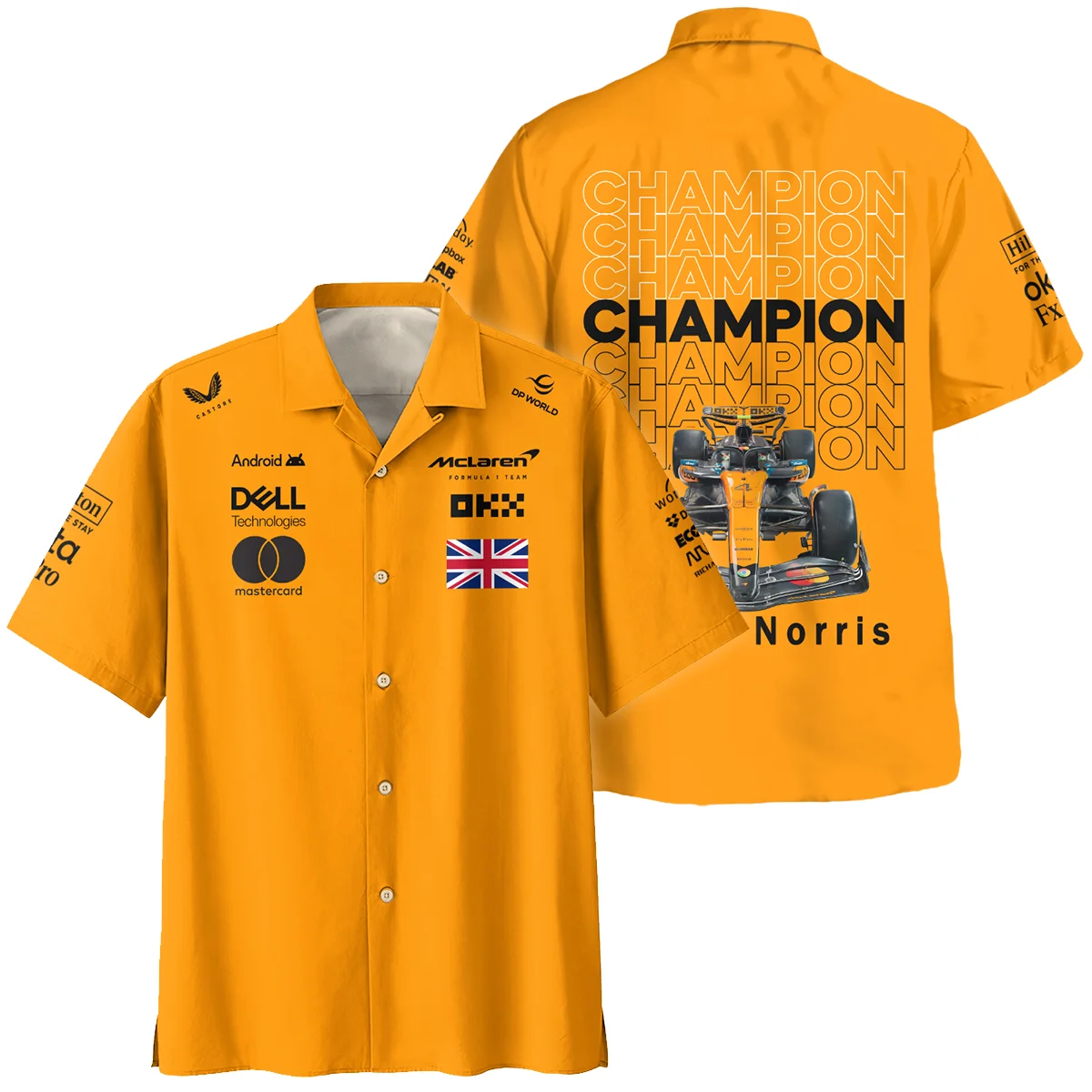 Champion 2025 Lando Norris McLaren F1 Team Hawaiian Shirt BLVALN051225A2HW - Race Day Outfit
