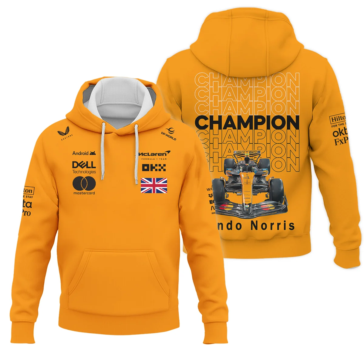 Champion 2025 Lando Norris McLaren F1 Team Hoodie BLVALN051225A2HD - Pit Lane Clothing
