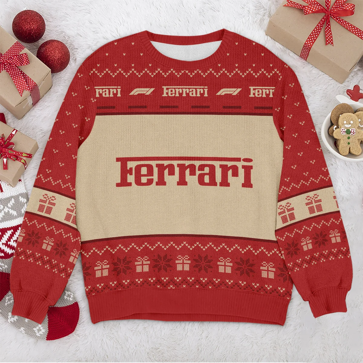 Christmas Ferrari Formula 1 - Ugly Sweater BLVAF1220925A14FRR - Image 4