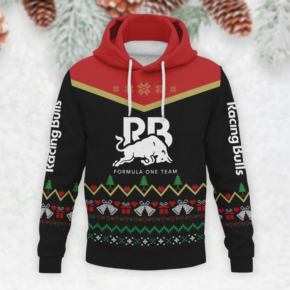 Christmas Gift Racing Bulls Formula 1 - Knitted Hoodie BLVAF12209250A7RAC - Image 2