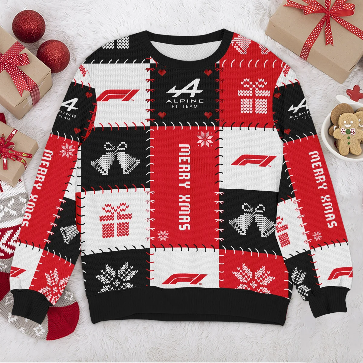Christmas Pattern Alpine Formula 1 - Ugly Sweater BLVAF1220925A9ALP - Image 4
