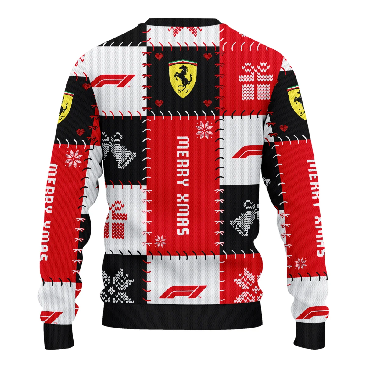 Christmas Pattern Ferrari Formula 1 - Ugly Sweater BLVAF1220925A9FRR - Image 3
