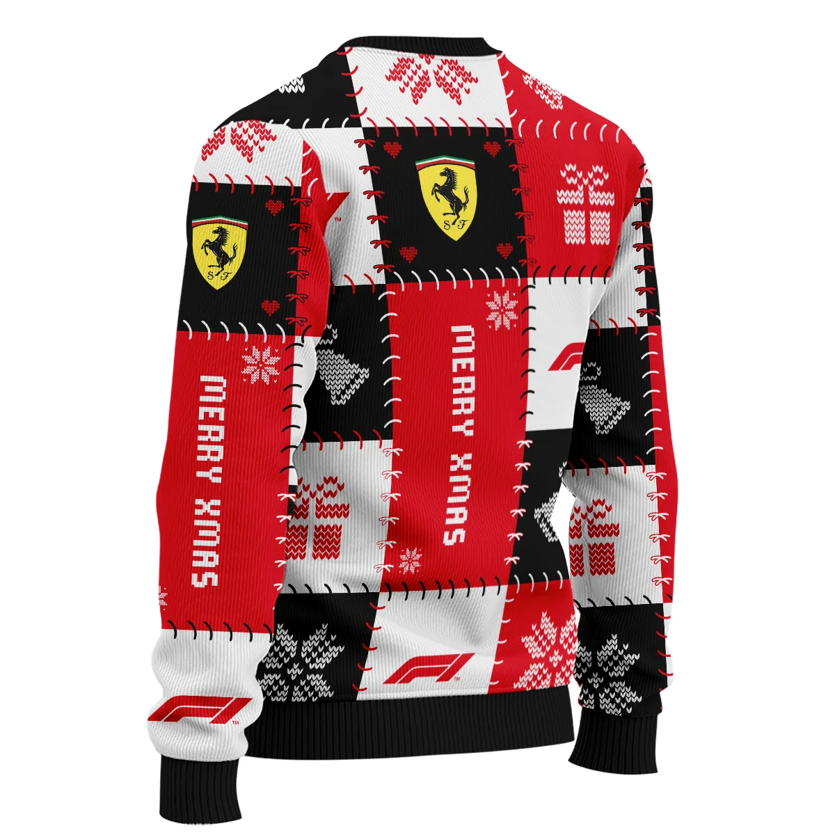 Christmas Pattern Ferrari Formula 1 - Ugly Sweater BLVAF1220925A9FRR - Image 5