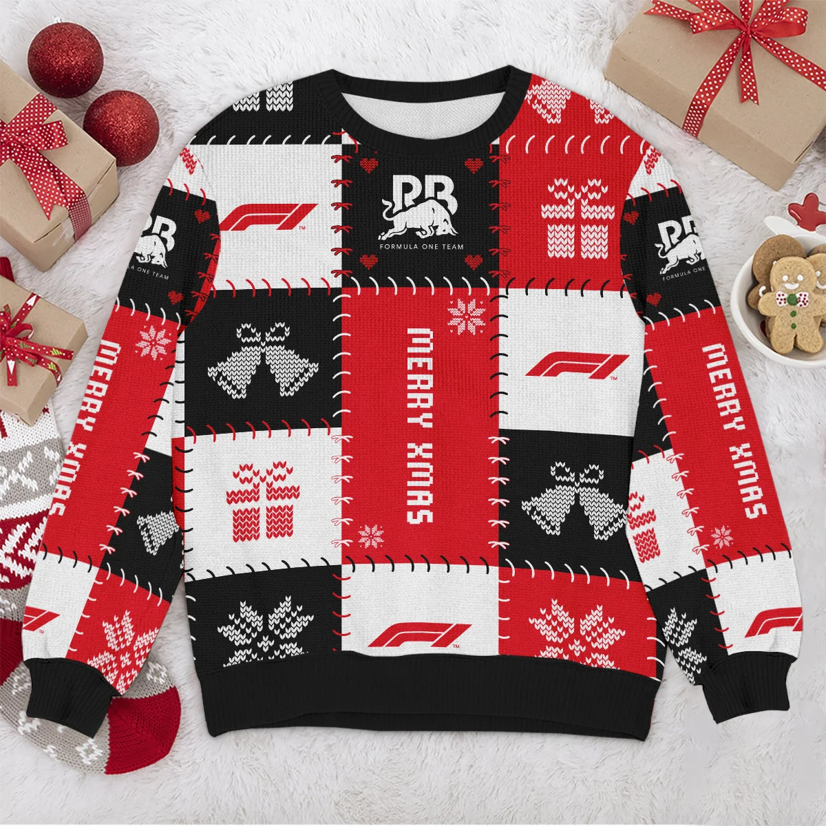 Christmas Pattern Racing Bulls Formula 1 - Ugly Sweater BLVAF1220925A9RAC - Image 4