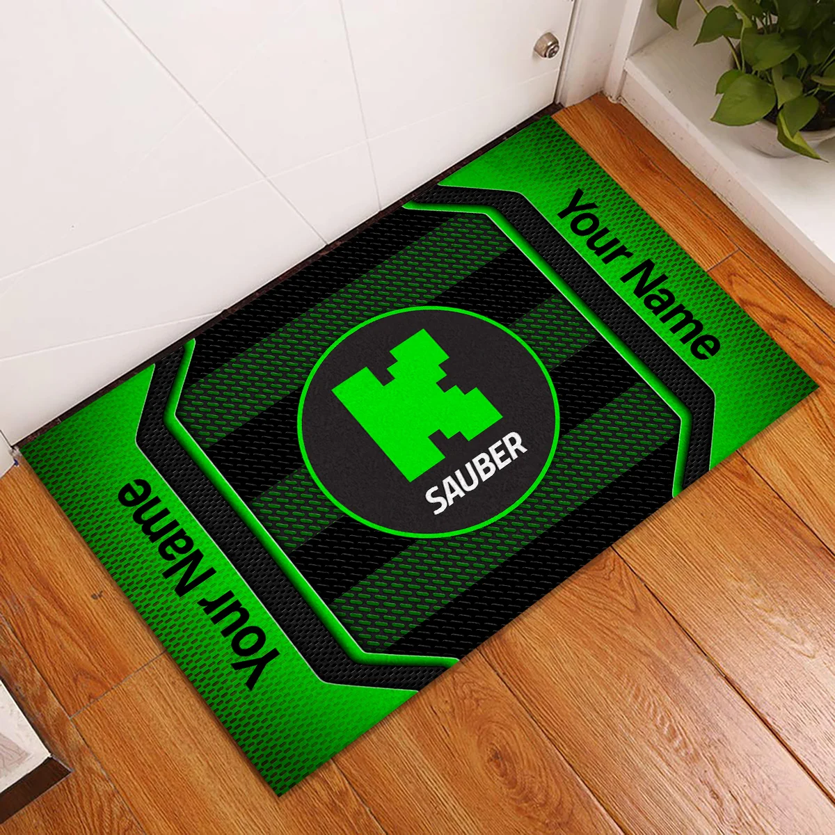Custom Name Kick Sauber F1 Rubber Base Doormat - All Over Print BLF1139A4KS - Image 2