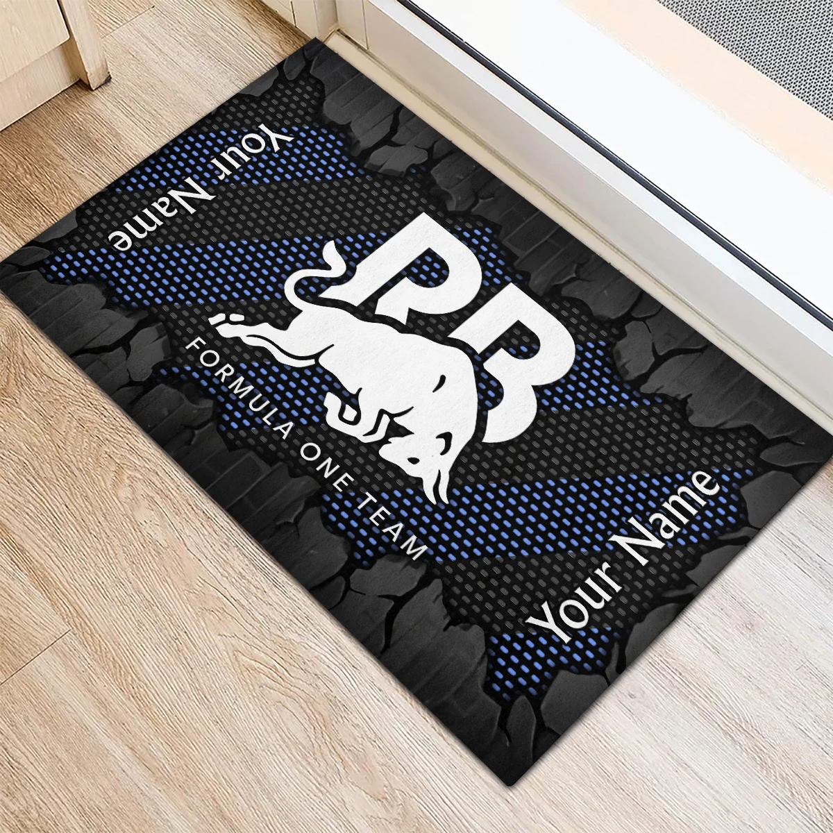 Custom Name Racing Bulls F1 Rubber Base Doormat - All Over Print BLF1139A11RAC - Image 3
