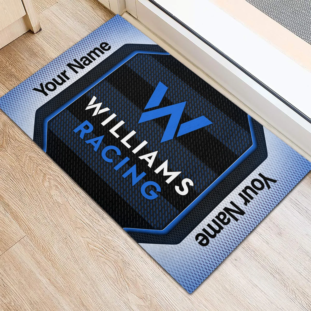 Custom Name Williams F1 Rubber Base Doormat - All Over Print BLF1139A4WIL - Image 3