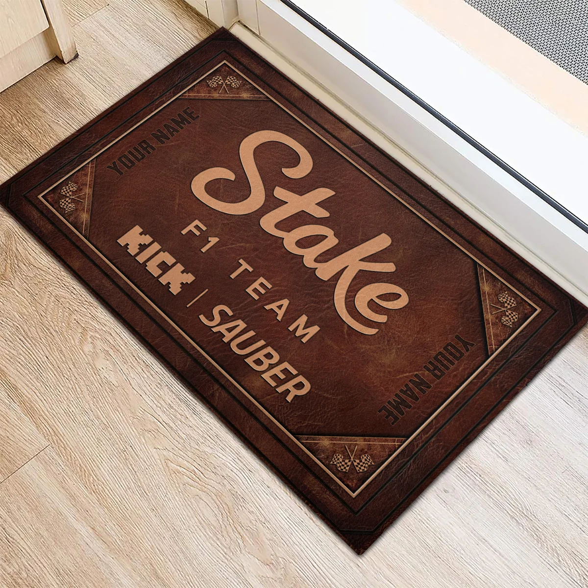 Custom Your Name Kick Sauber F1 Rubber Base Doormat - All Over Print BLF1139A9KS - Image 3
