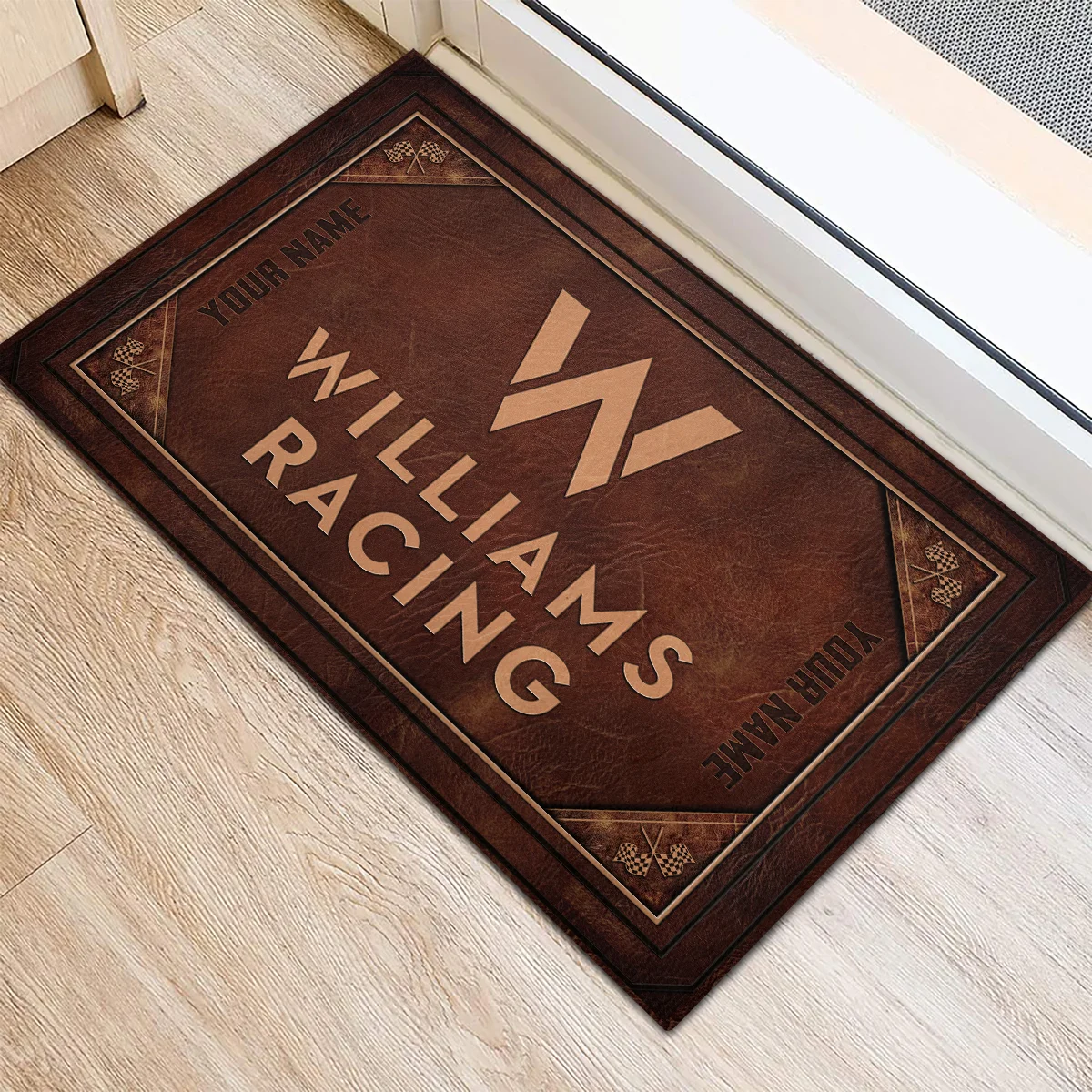 Custom Your Name Williams F1 Rubber Base Doormat - All Over Print BLF1139A9WIL - Image 3