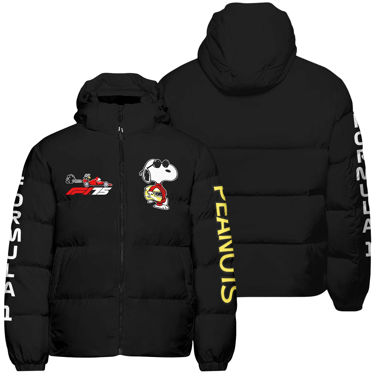 F1 x Snoopy Peanuts Pit Crew Joe Cool Down & Puffer Jackets BLF112925A1HCJ - Race Day Outfit