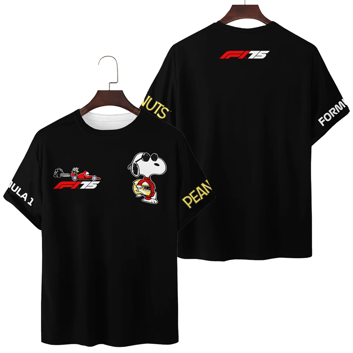 F1 x Snoopy Peanuts Pit Crew Joe Cool T-Shirt BLF112925A1TS - Racing Lifestyle Clothing