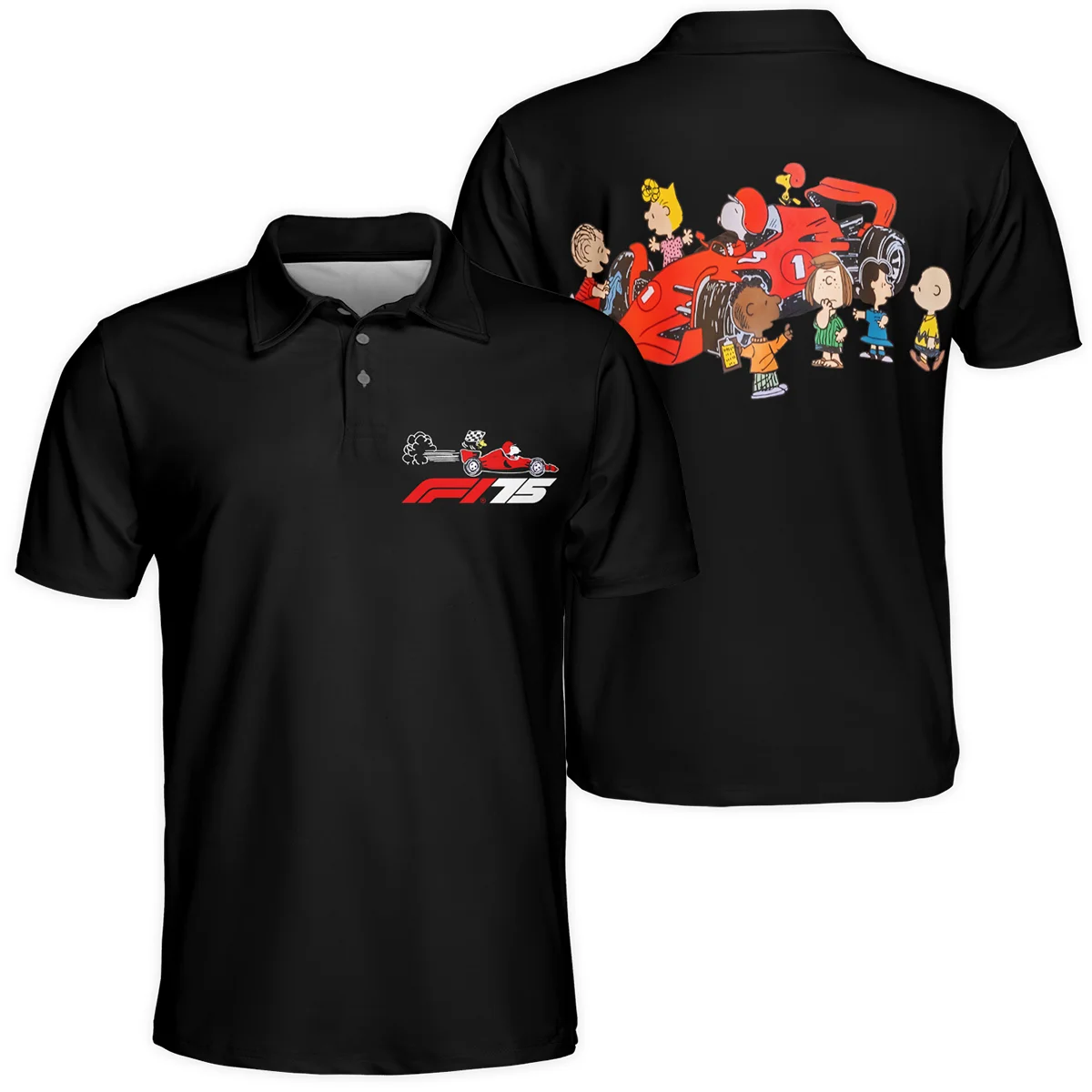 F1 x Snoopy Peanuts Pit Crew Polo Shirt BLF112925A2PL - Race Day Outfit