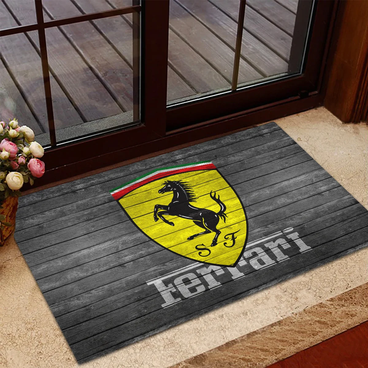 Ferrari F1 Rubber Base Doormat - All Over Print BLF1139A10FRR