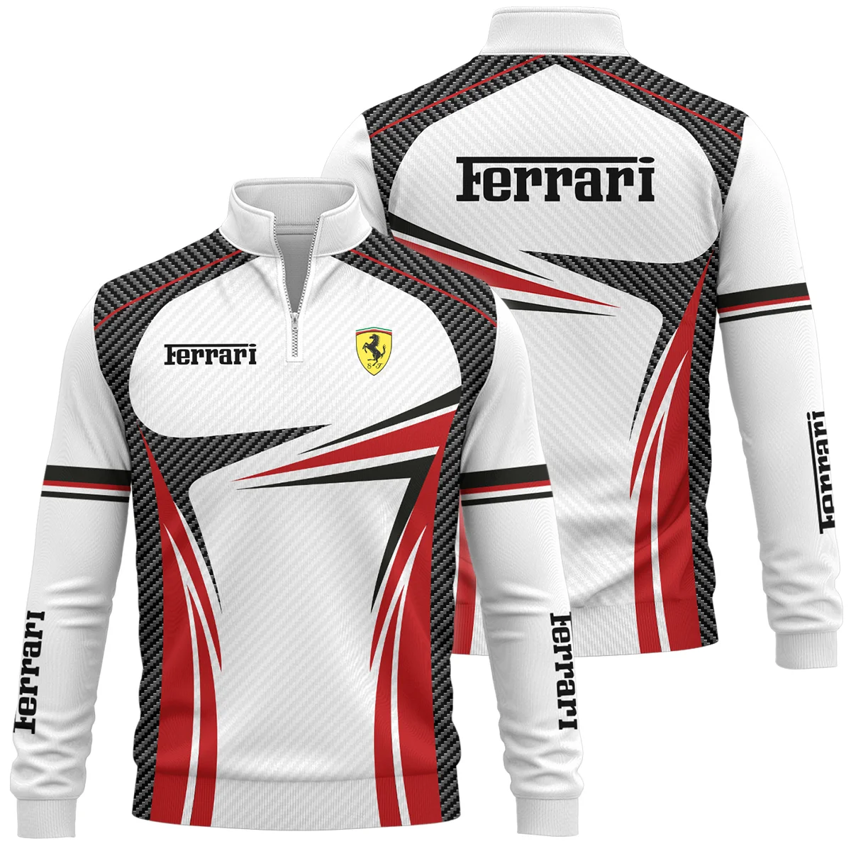 Ferrari F1 Team For Fans - Quarter Zip Sweatshirt BLVAF1031225A1FRRQZS