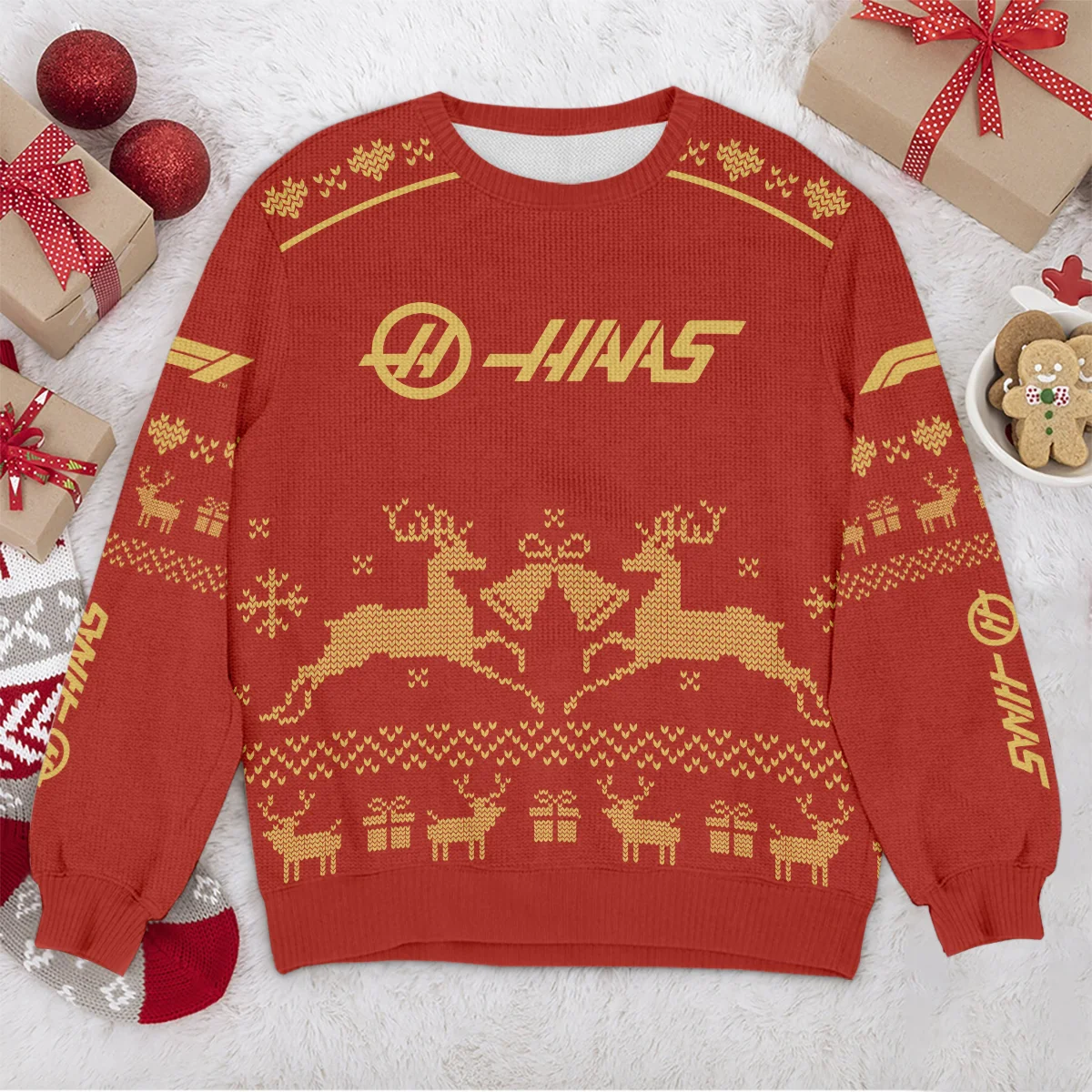 Festive Christmas Haas Formula 1 - Ugly Sweater BLVAF1220925A6HAAS - Image 4