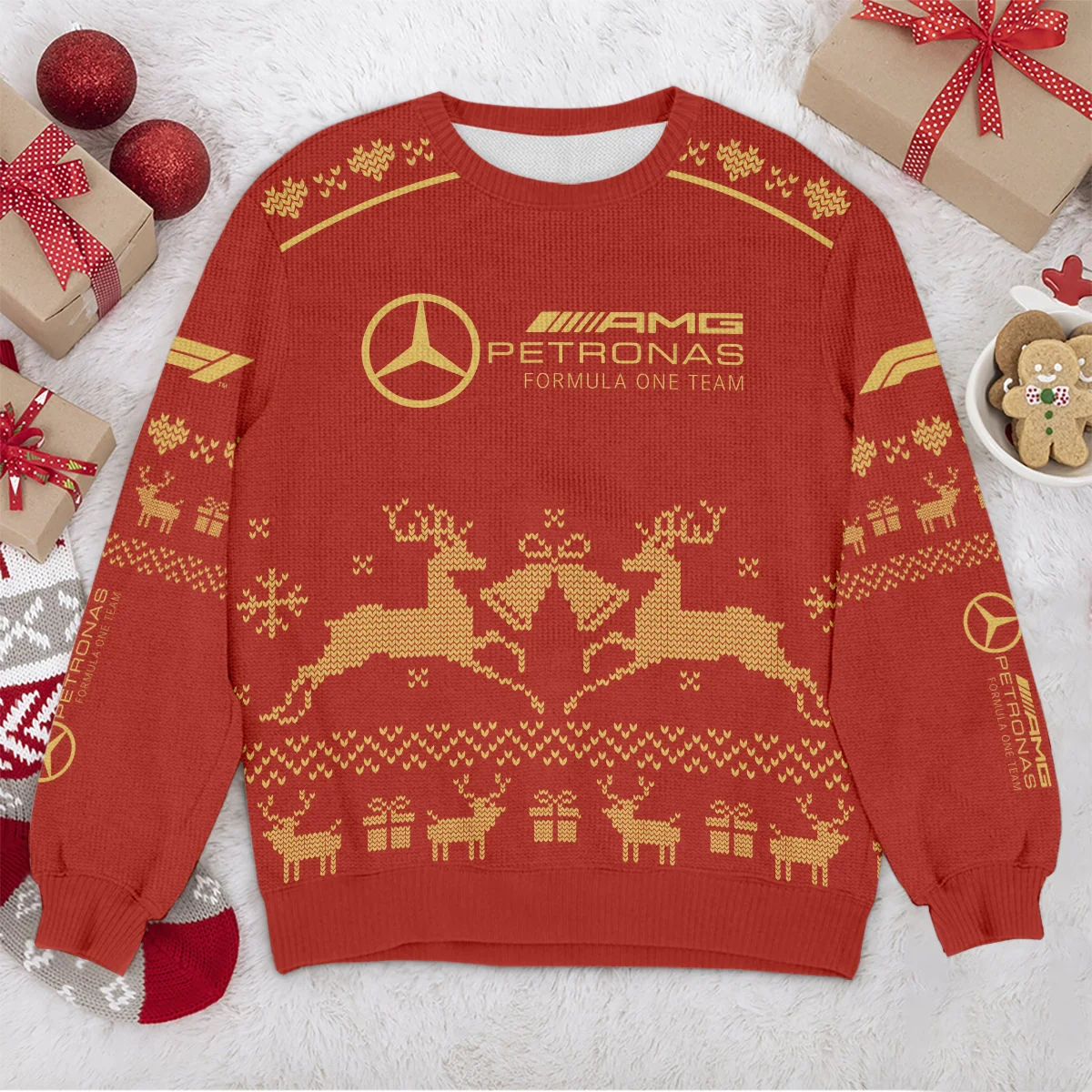 Festive Christmas Mercedes Formula 1 - Ugly Sweater BLVAF1220925A6MER - Image 4