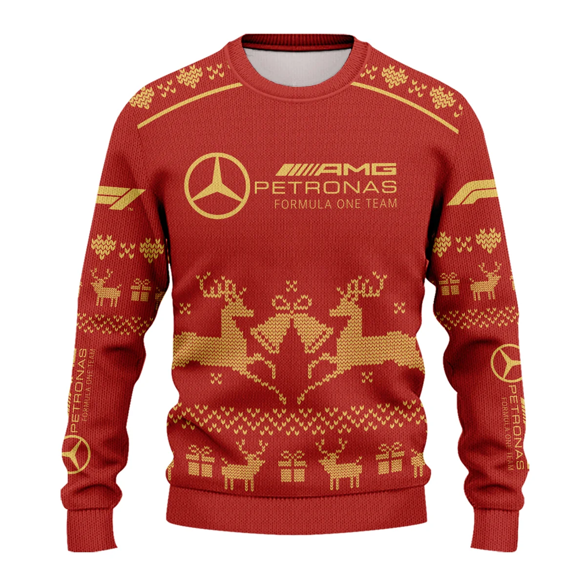 Festive Christmas Mercedes Formula 1 - Ugly Sweater BLVAF1220925A6MER - Image 2